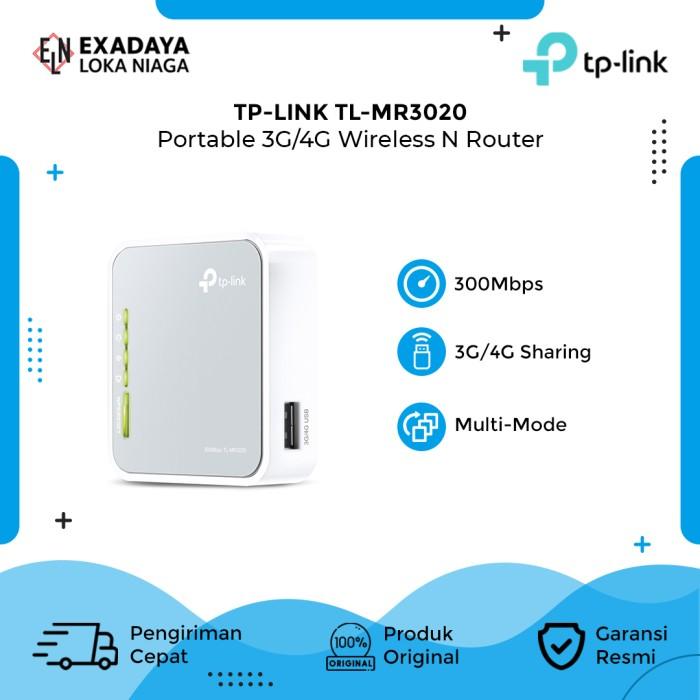 Jual TP-Link TL-MR3020 Portable 3G/4G Wireless N Router White