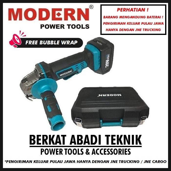 Jual Carl Mesin Gerinda Baterai Cordless Grinder Modern Mg-20Li