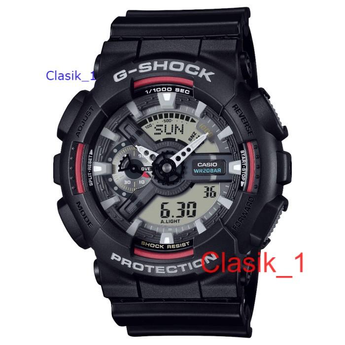 Original 100 Casio G-shock Ga-110rl-1adr Jam Tangan Pria Double Time Gshock  Ga110 Ga110rl Ga-110rl-1a Garansi Resmi Tahun