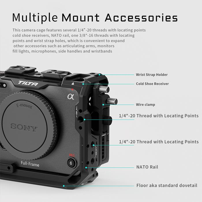Jual TILTA TA-T16-FCC-B For Sony FX3 FX30 Armor Full Camera Cage