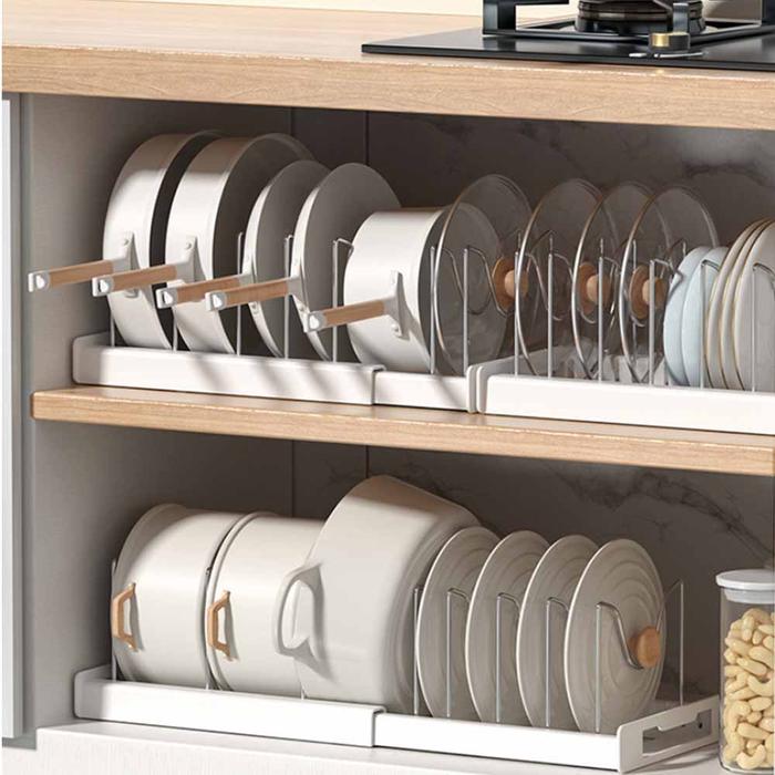 Jual Telescopic Retractable Pot Rack Kitchen Accessories