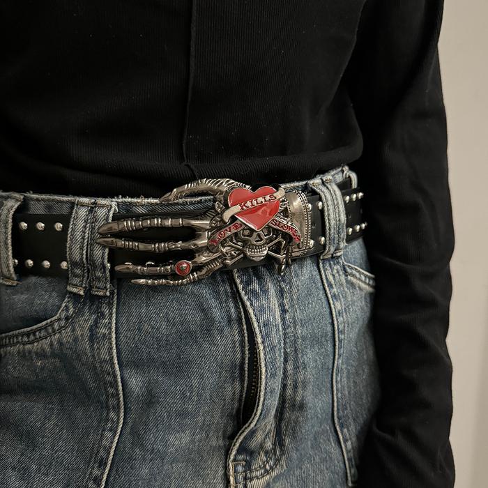 Jual Unisex Jeans Belt Gothic Punk Y2k Designer Belts For Women