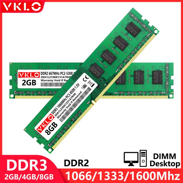 Jual VKLO DDR2 DDR3 2GB 4GB 8GB DIMM Memories Ram PC2 667