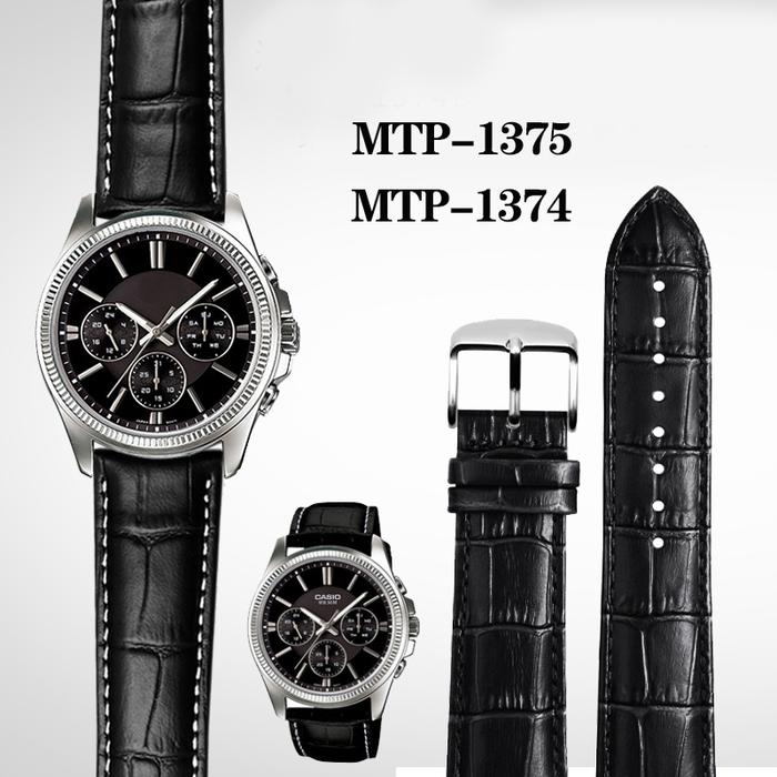 18mm 20mm 22mm Cowhide Strap For Casio Mtp-1303 Mtp-1375 Mtp-1374 Mth-5001l  Mdv-106 Series Business Leather Watch Bracelet