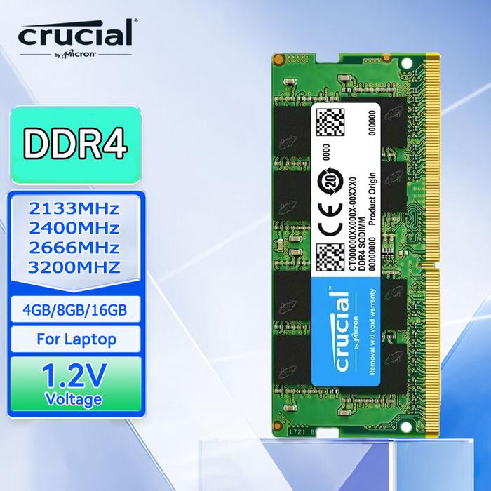 Jual Crucial Laptop DDR4 Memory 2133 2400 2666 3200MHz 4GB 8GB