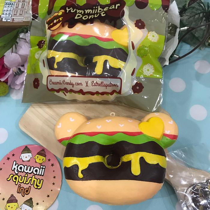 Gambar BARANG TERLARIS Squishy Licensed Yummiibear Burger Donut yumiibear Original dari rullstore36 undefined Tokopedia