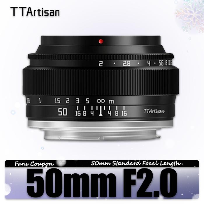 Jual TTArtisan Full Frame 50mm F2 MF Camera Lens for Portrait