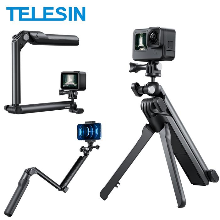 Jual TELESIN ways Selfie Stick with Tripod Hand Grip Pole for