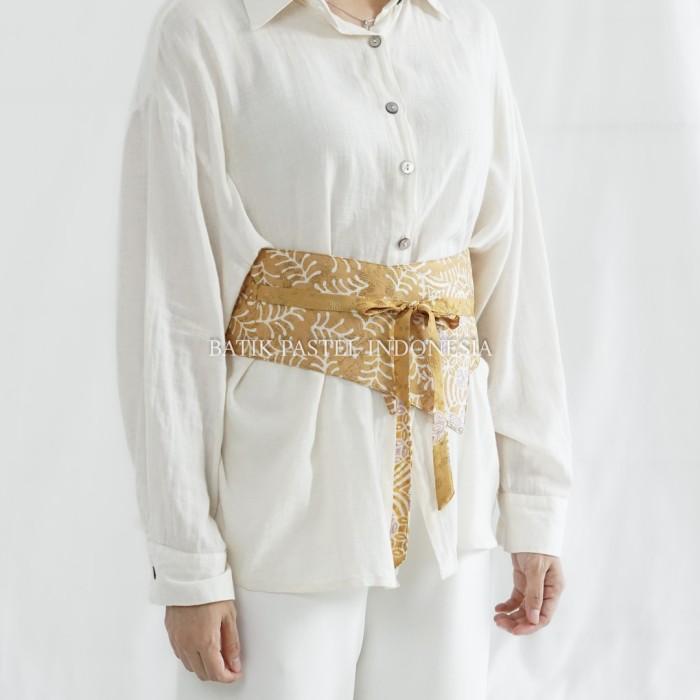 Jual Simple Obi Belt Batik Pastel Bahan Viscose Tenun (pilih