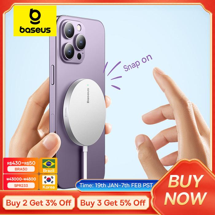 Jual Baseus 15W Magnetic Wireless Chargers for iPhone 14 Qi