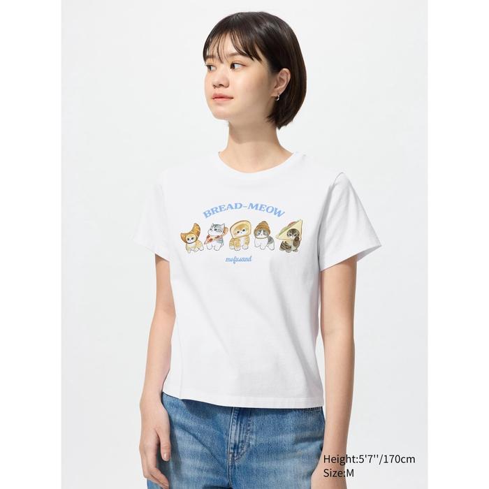 Gambar Uniqlo UT mofusand Lengan Pendek 13 - 00 WHITE, 3XL dari UNIQLO LifeWear undefined Tokopedia