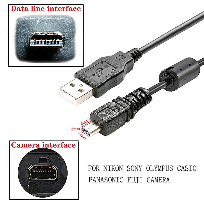 Jual UC-E6 Digital Camera USB Data Cable Mini Pin for Nikon