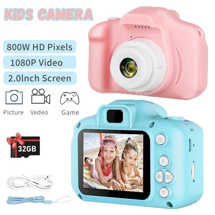 Jual X2 Children camera 32G Mini Digital Vintage Cam Educational