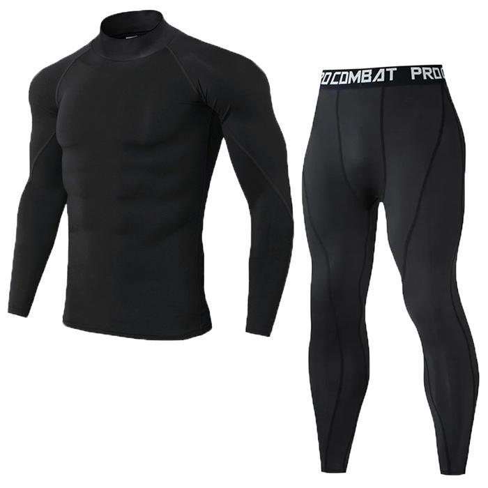 Jual Men's Compression Set Men Sportswear Gym Fitness Suits
