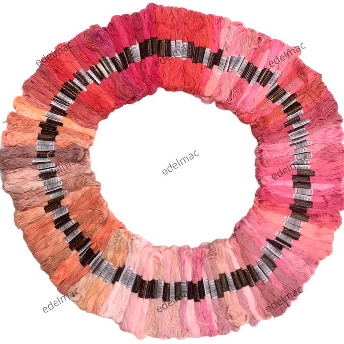 Gambar Benang Sulam Premium Embroidery Thread Anchor Cross Stitc|Peach & Pink dari fekksogood undefined Tokopedia