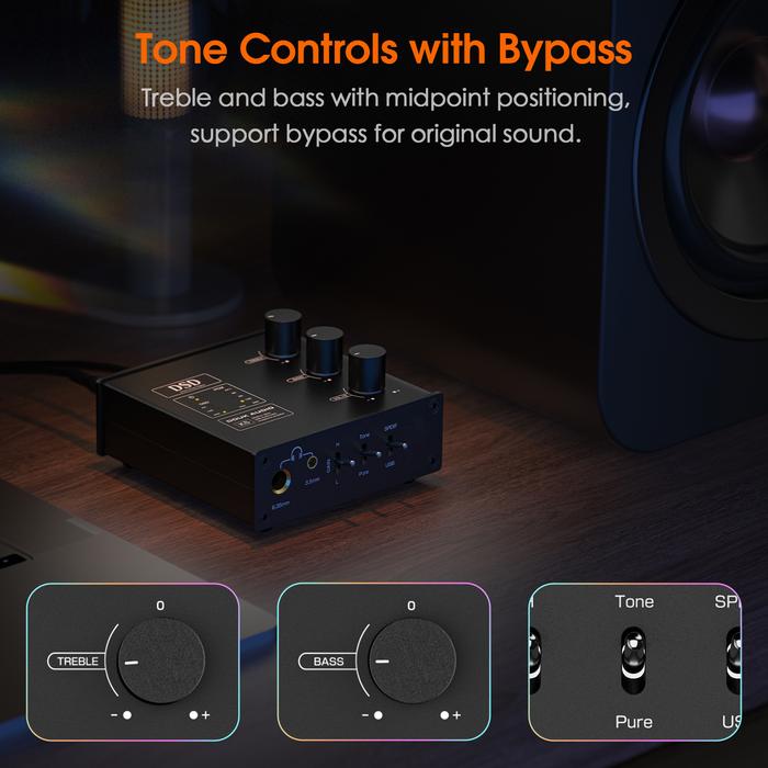 Jual Douk Audio K5 USB DAC Headphone Amplifier ESS9038Q2M Optical