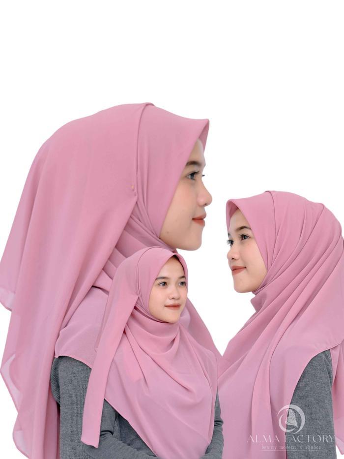 Pashmina Shawl Hijab Malaysia 3in1pashmina Syari Pernikahan Santai Instan  Muslim Wanita Syari Kerudung Dewasa