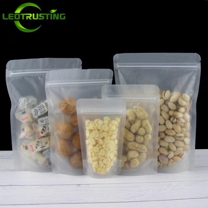 Jual Resealable Stand up Frosted Plastic Zip Lock Packaging Bag