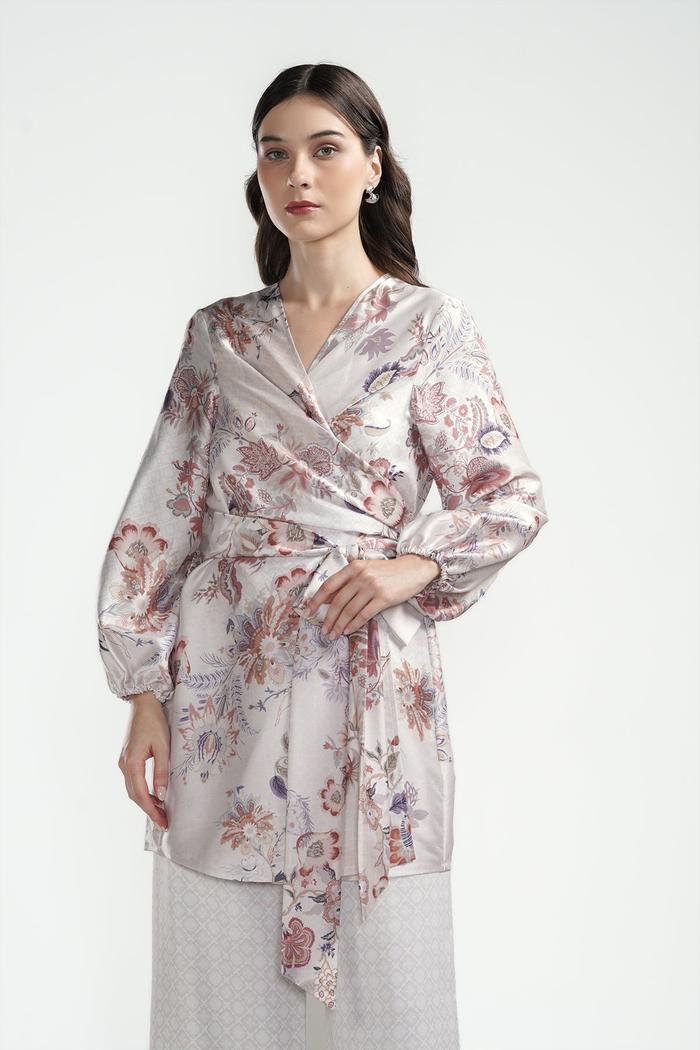 Gambar Benang Jarum - Festive Finesse Wrap Outer - Sand - M/L dari Benang Jarum undefined Tokopedia