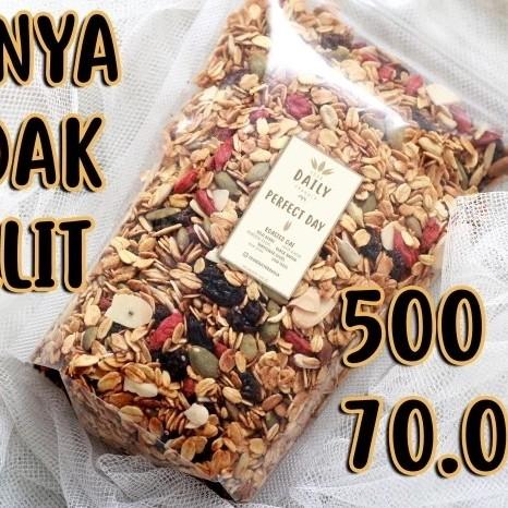 Gambar Granola Roasted 500 gr (Mix Seed & Goji Berry & Raisins) by YDG - Oat - Less Sugar, Pouch - Less Sugar, Pouch dari cv hakana jaya undefined Tokopedia
