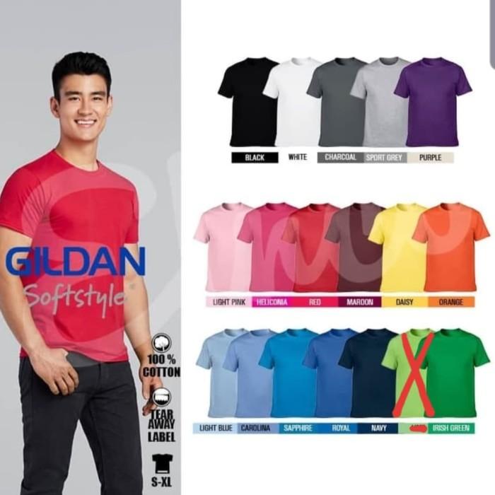 Gambar Kaos Polos Gildan Softstyle 63000 Original Slim Fit S M L Xl Berkualitas dari dramerch undefined Tokopedia