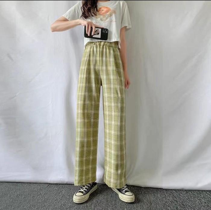 Gambar Casual Tartan Plaid Long Pants Celana Panjang Wanita Motif Kotak HAPPY SHOPPING DAN TERIMAKASIH . dari GombalBalap undefined Tokopedia