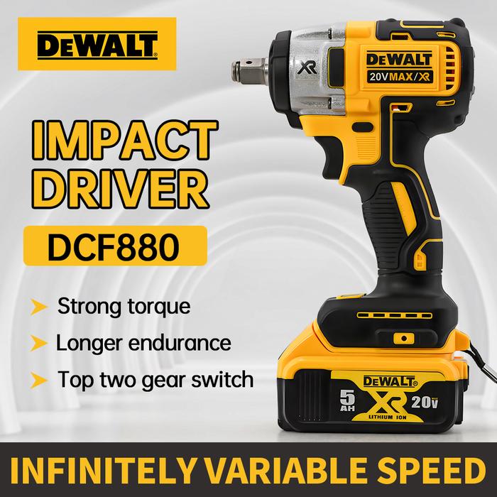 Dewalt Brushless Electric Impact Wrench 203nm Torque Dcf880 Cordless  Rechargeable Electric Power Tools For 20v Lithium Battery