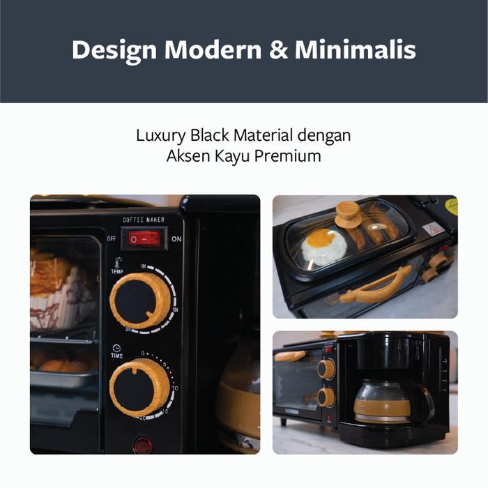 Jbb-414 B Coffee Co X Nashorn 3-in-1 Breakfast Coffee Maker