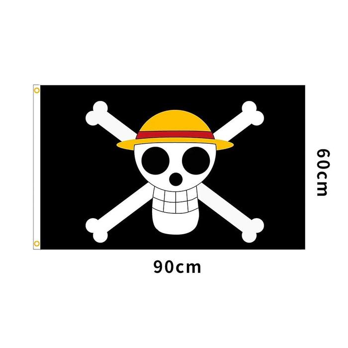Gambar 150*90cm 90*60cm Bendera One Piece Bendera Logo Bajak Laut One Piece Flag  Luffy One Piece Dekorasi Kamar - 90*60cm dari GKA-Mall undefined Tokopedia