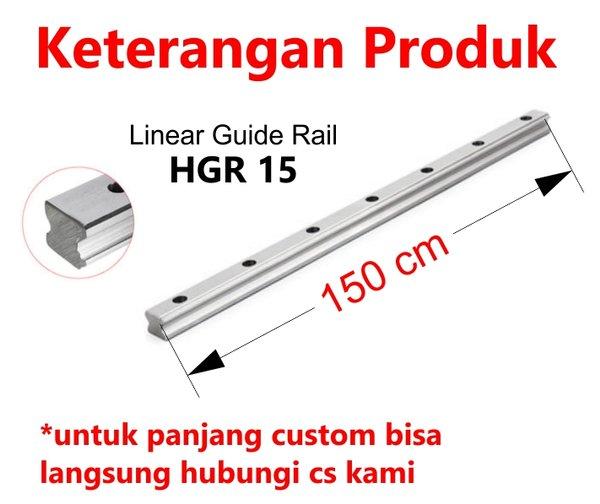 Jual [Haebot] Hiwin Linear Guide Rail Hgr15R15000C Hgr 15 15Mm 150Cm ...