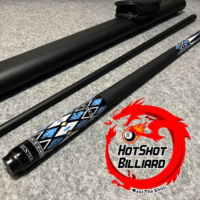 Gambar Hunter V2 Play Cue Stick FiberGlass Carbon 12.5mm With Hard Case/Tas - Ocean dari haseja undefined Tokopedia
