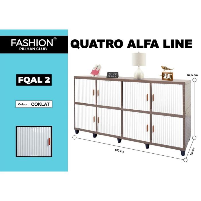 Gambar CLUB: FASHION QUATRO ALFA LINE LEMARI PLASTIK / RAK TV (SUSUN 2, SUSUN 3) - SUSUN 2 dari SJ Sinar Jaya Jakarta undefined Tokopedia