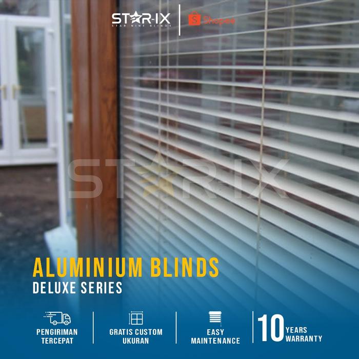 Gambar (PJM) STAR-IX Forhom (T160cm) Venetian Blinds Aluminium Non PVC - Ready GRAB it FAST - Krei Kray Jendela Lansung Proses dari PTJUANMALIK undefined Tokopedia