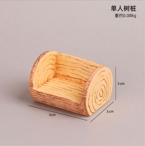 Gambar CUTE MINIATURE / PAJANGAN RUMAH BONEKA LUCU RESIN DEKORASI RUMAH - Single Stump dari Mardiyant Laris undefined Tokopedia