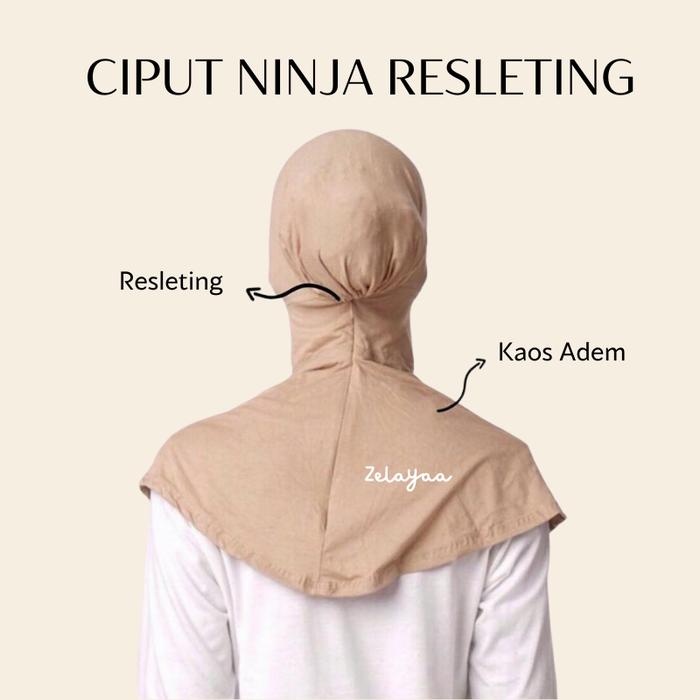 Gambar CIPUT NINJA PREMIUM MENUTUP LEHER | RESLETING ANTEM ANTI TEMBEM ADEM ANTI BUDEG | INNER HIJAB JILBAB PASHMINA | CIPUT NINJA BAHAN KAOS ADEM dari amyreten undefined Tokopedia