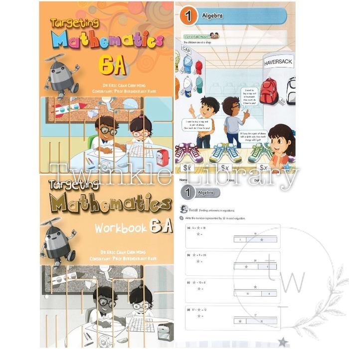 Jual Targeting Mathematics 1A 1B 2A 2B 3A 3B 4A 4B 5A 5B 6A 6B Textbook ...