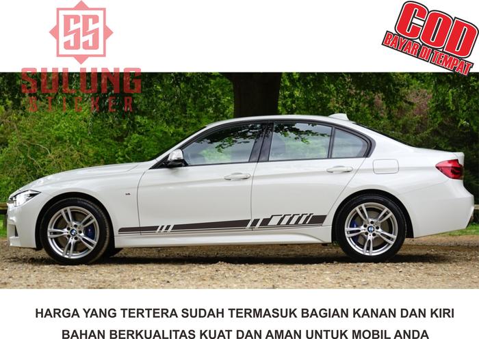 Gambar Stiker Mobil Sedan Simple Keren Variasi Cutting Sticker Samping Bawah Pintu * - Hitam Glosi dari uputr undefined Tokopedia