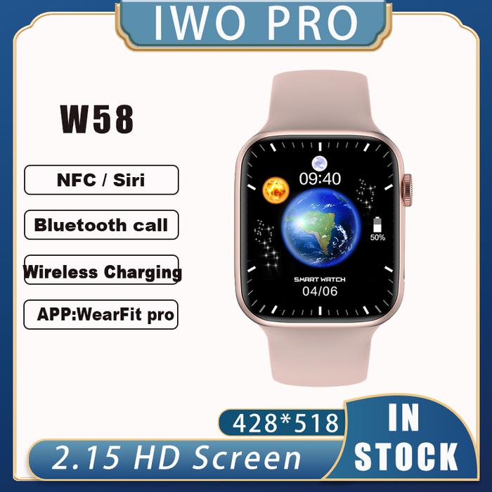 Iwo W58 W59 W57 Smart Watch Men Series 13 Inch 428518 Ecg Nfc Bluetooth  Call Wireless Ip68 Waterproof 45mm Women Smartwatch