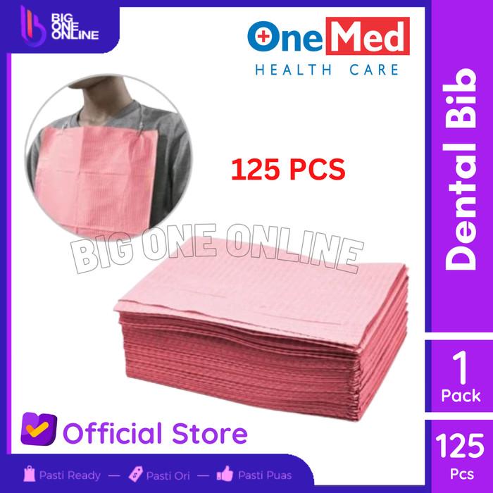 Gambar OneMed Dental Bib, Celemek Apron Pasien Isi 125 pcs Polybib Polibib - Pink dari Big One Online undefined Tokopedia