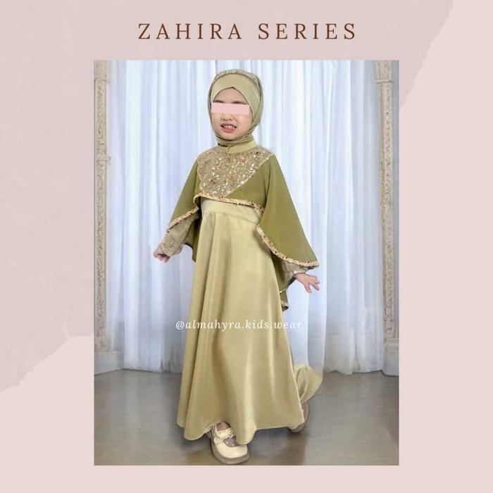 Gambar READY GAMIS ONLY | ZAHIRA SERIES | BAJU LEBARAN | BAJU PESTA BY BERANDA KECIL - Olive Gold, 1y dari Almahyra Kids Wear_NEW undefined Tokopedia