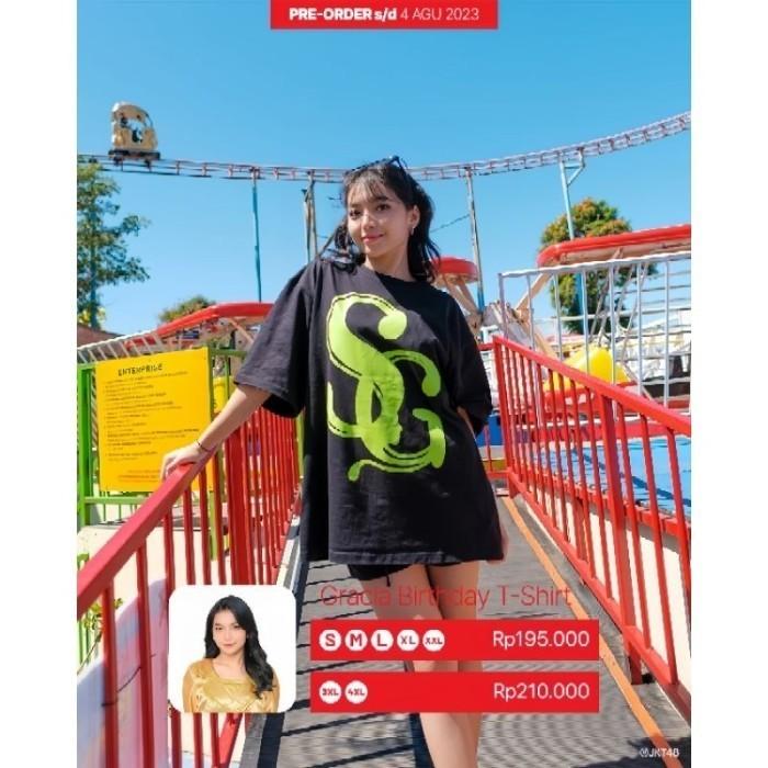 Gambar Kaos JKT48 Birthday T-Shirt Shania Gracia (Gracia) 2023 - Hitam premium - L dari O4B store undefined Tokopedia