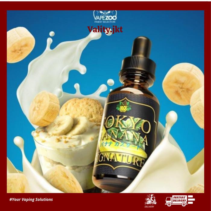 Gambar TOKYO BANANA SIGNATURE LIQUID FREEBASE 60ML 100% AUTHENTIC junians - 3MG dari Najirrashop undefined Tokopedia