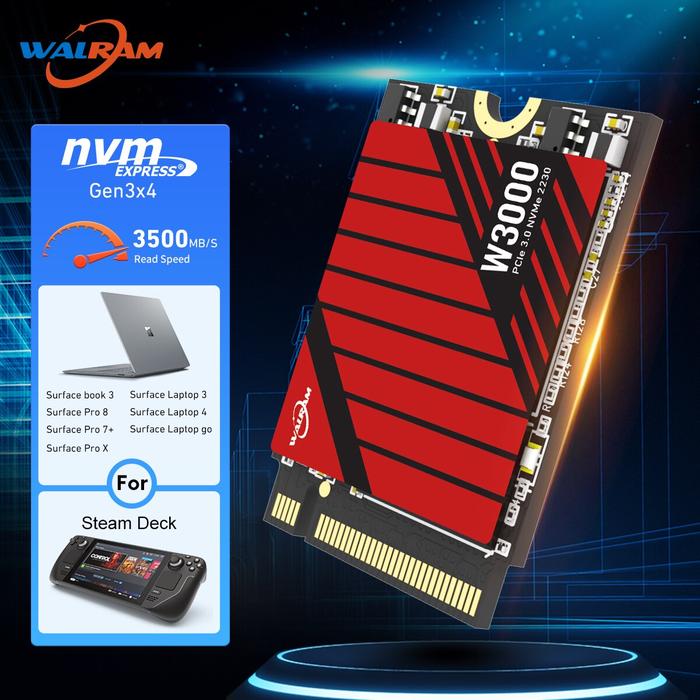 Jual WALRAM NVMe SSD 1TB 512GB 3500M/S 2230 Internal