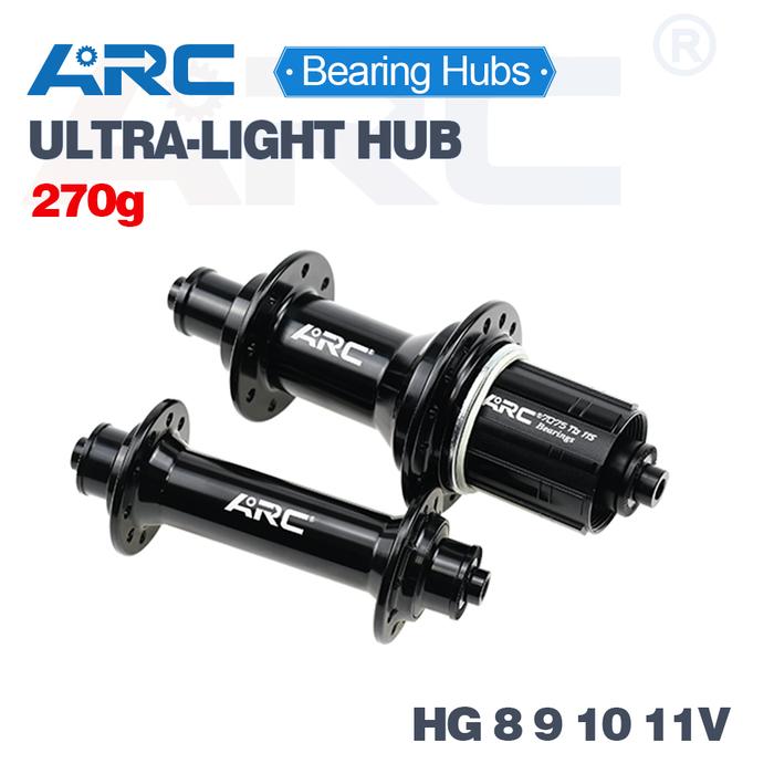 Jual ARC-Road Bike Sealed Bearing Hub, CNC Front Hub, 20 Hole Rear