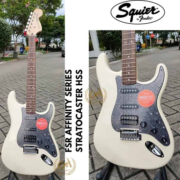 Gambar Promo Squier Fsr Affinity Series Stratocaster Hss, Laurel Fb Electric Guitar Best Seller - OLYMPIC WHITE dari LenteraMusik undefined Tokopedia