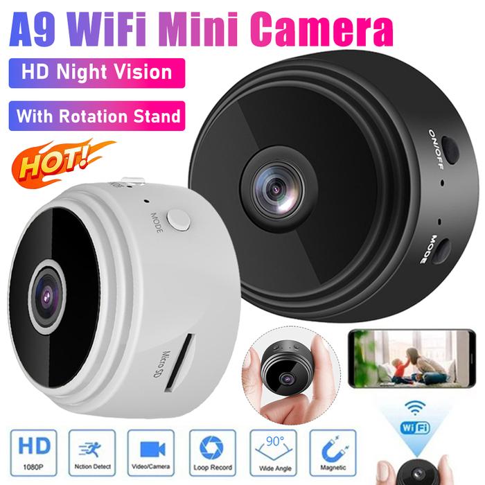 Night Vision Home Surveillance Cameras A9 Hd Mini Spy Camera Wifi