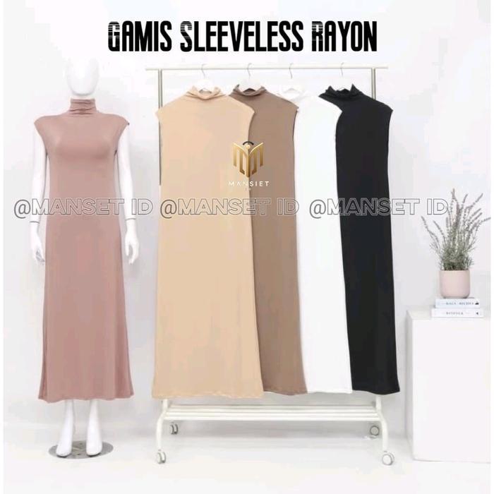 Jual PROMO INNER DRESS TANPA LENGAN INNER DRESS BAHAN RAYON INNER