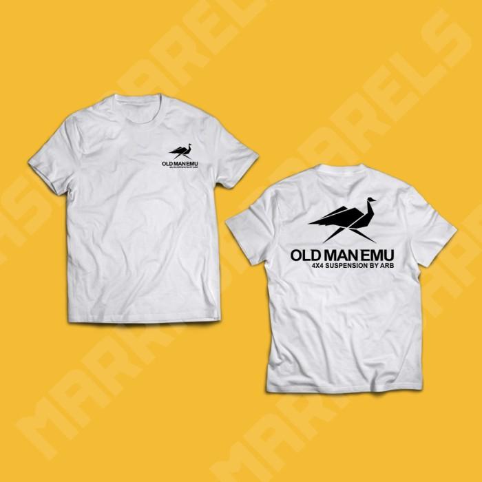 Tshirt Kaos Old Man Emu Origami Putih, S