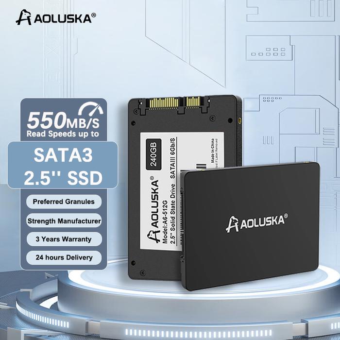 Jual AOLUSKA SATA SSD 1TB 512GB HDD 128GB 256GB Solid State