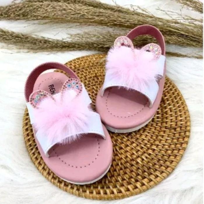 Gambar [Keren] Sendal Anak Balita model Kokop Bulu Kelinci usia 1 - 3 tahun Kaki Perempuan Bayi - Pink Kokop, 22 dari Devinapurple Store undefined 5 Tokopedia